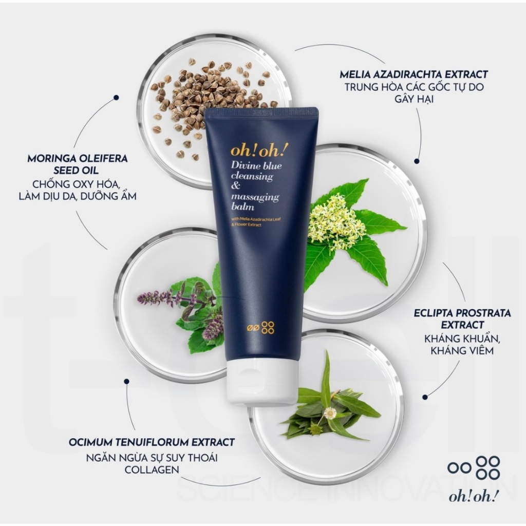 Sáp tẩy trang Oh! Oh! Divine Blue Cleansing & Massaging Balm 150ml