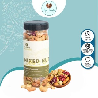 Mix 6 hạt dinh dưỡng - hạnh nhân, macca, óc chó vàng, óc chó đỏ, hạt điều, hạt bí xanh