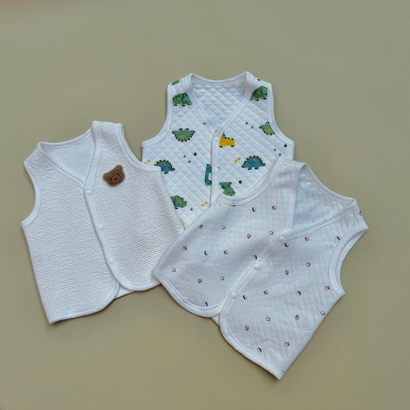 Áo gilê trần bông chất liệu cotton xuất Hàn ,mềm mại cho béo