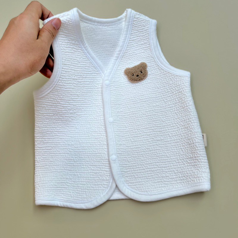 Áo gilê trần bông chất liệu cotton xuất Hàn ,mềm mại cho béo