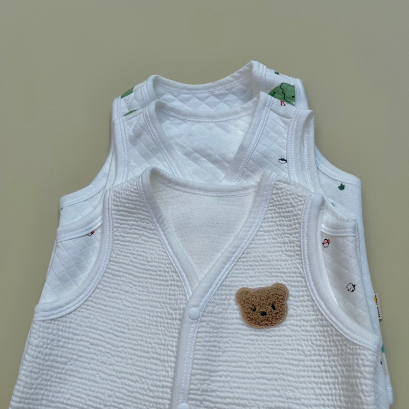 Áo gilê trần bông chất liệu cotton xuất Hàn ,mềm mại cho béo