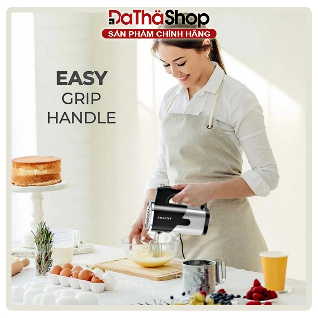 Máy Đánh Trứng Cầm Tay SOKANY SK- 6621 800W Có 5 Tốc Độ Điều Chỉnh Chuyên Dụng