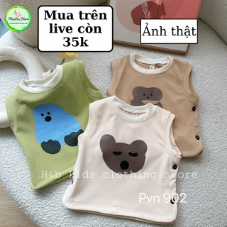 Áo Gile chất nỉ 2 mặt cho bé trai và bé gái từ 4-14kg