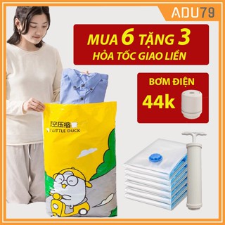 [6 Tặng 3❤️] Túi Hút Chân Không Đựng Quần Áo, Chăn Mền Gối Giúp Tủ Quần Áo Gọn Gàng, Hút Nhỏ Đồ Khi Đi Du Lịch ADU79
