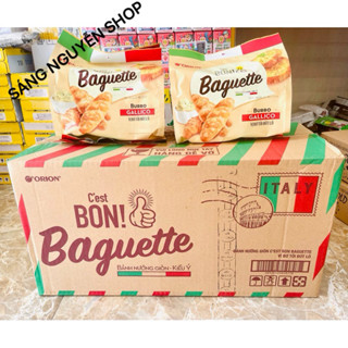 1 Thùng 10 Túi Bánh Nướng Giòn C’est Bon Baguette 180g ( 5 gói x 36g ) Vị Bơ Tỏi Đút Lò - Siêu Ngon ạ