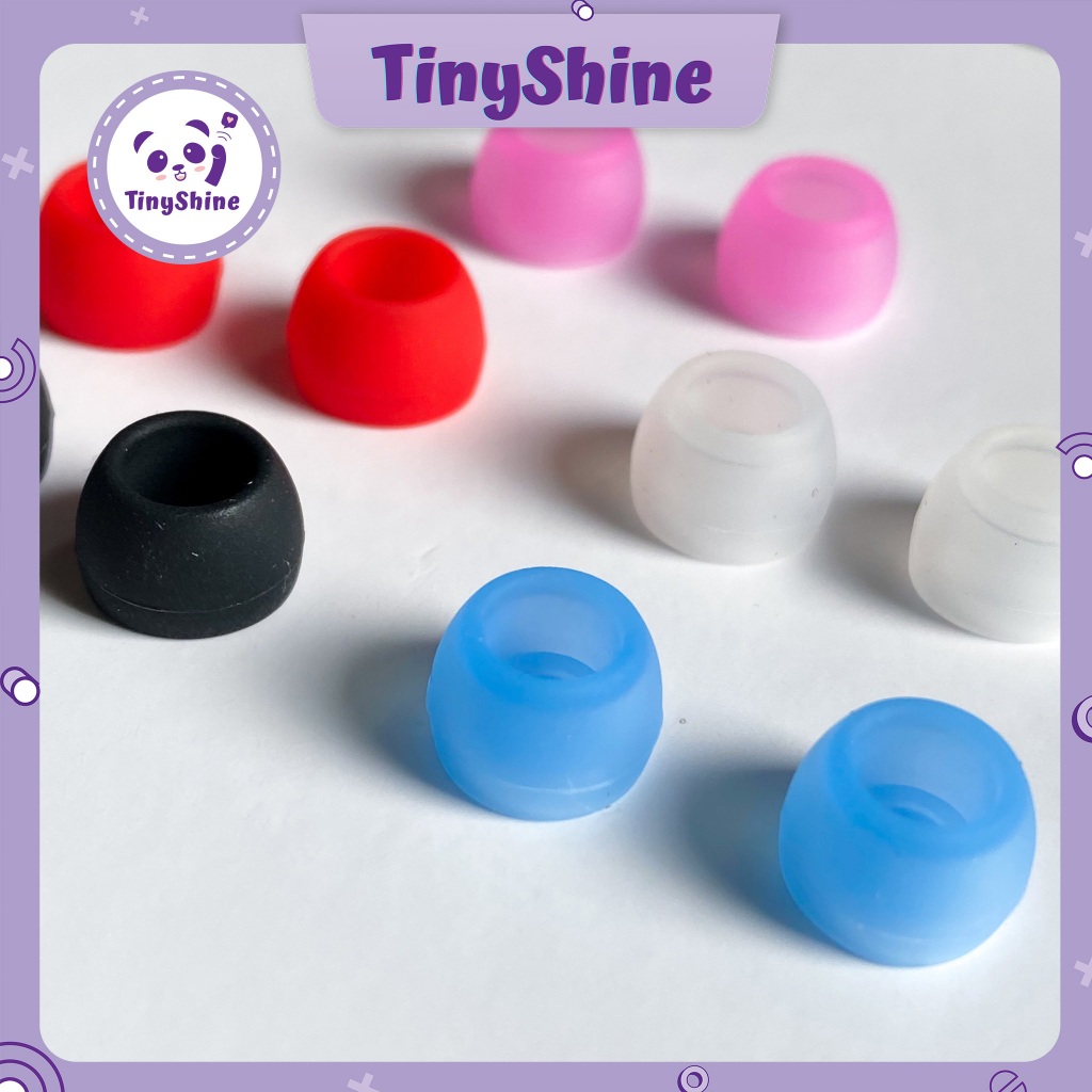 Combo Cặp Nút Đệm Tai Nghe Tròn Silicone 3 Size Tiện Lợi Cách Âm Êm Ái (TinyShine)