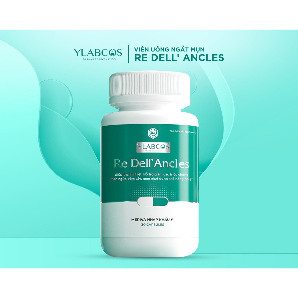 Viên uống ngừa mụn Re Dell' Ancles Ylabcos Drlacir,Giúp giảm mụn,thanh lọc cơ thể