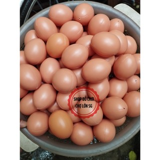 Trứng gà trứng vịt giả bằng nhựa để trang trí