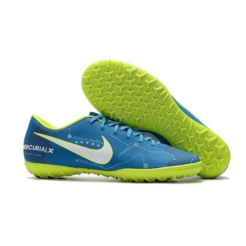 Giày Bóng Đá Cỏ Nhân Tạo Mercurial Victory 6 Neymar Xanh Da TF