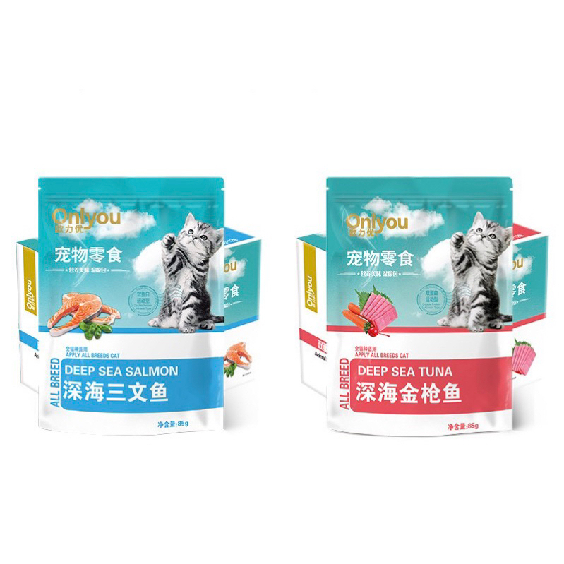 Pate Onlyou gói 85gram thịt cá tươi giúp bé ngon miệng - thức ăn cho mèo