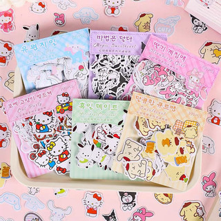 Gói 100 sticker Sanrio Kuromi Cinnamoroll Kitty Melody dễ thương