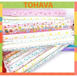 Giấy gấp sao kim tuyến may mắn 50 cái/ túi
