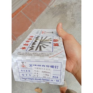 vít lắp đặt inox gầy  M5 x 60 mm combo 1,3kg 1 hộp