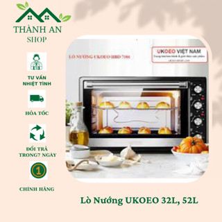 Lò Nướng UKOEO 32L, 52L, Thanh Nhiệt Kép Làm Chín Siêu Nhanh - Hàng Chính Hãng - Bảo Hành 12 Tháng
