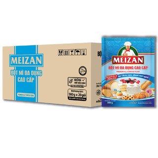 Thùng bột mì meizan 500gr x 20 gói
