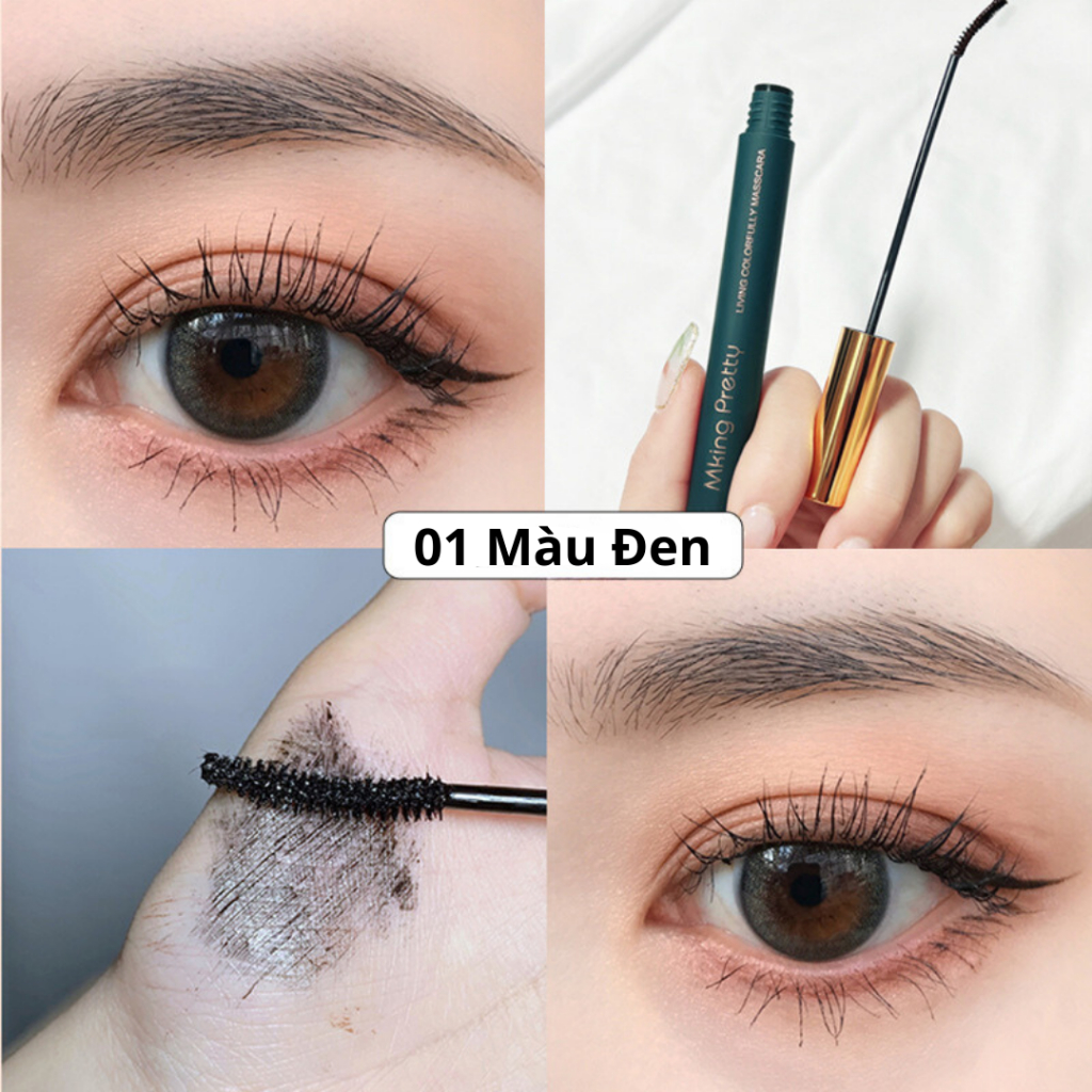 LUXE - Mascara Mking Màu Đen/Nâu Siêu Mịn Chống Thấm Nước Không Gây Lem