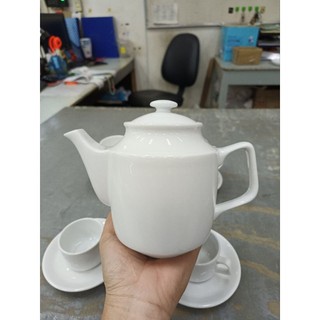 Bộ Ấm Trà 0.7L jasmine trắng