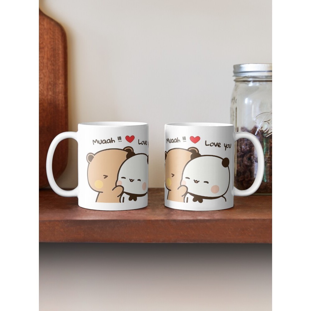 Cốc sứ tình yêu cặp đôi bubu và dudu dễ thương mẫu cập nhật