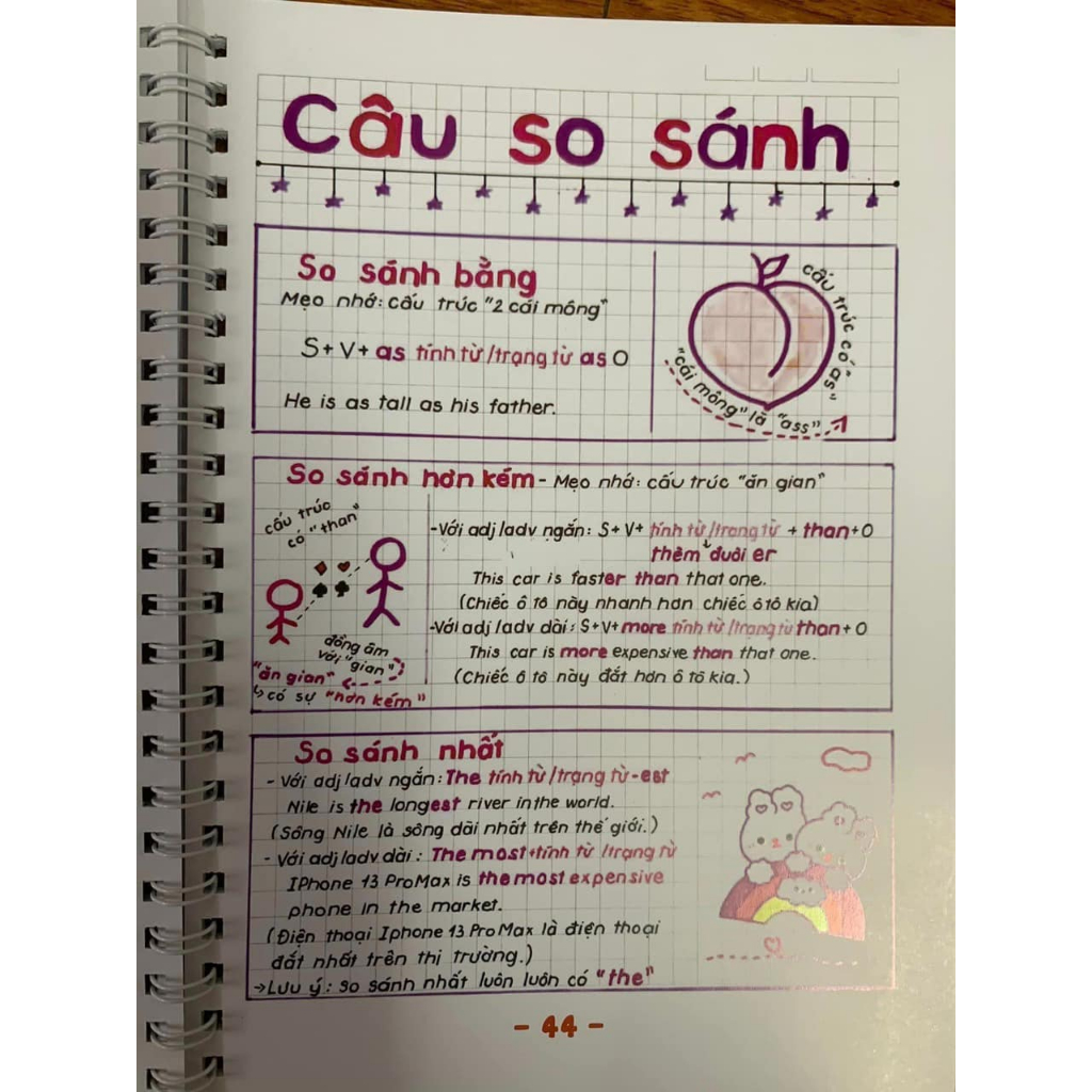 Sổ tay Takenote Tiếng Anh khổ a5