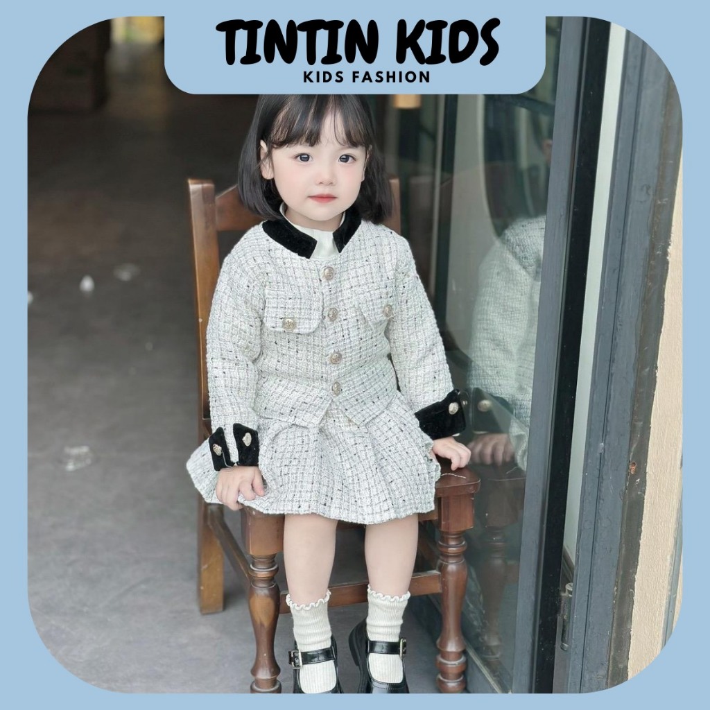 Set dạ cao cấp lọa 1 dài tay 3 màu dành cho bé gái từ 7-18kg