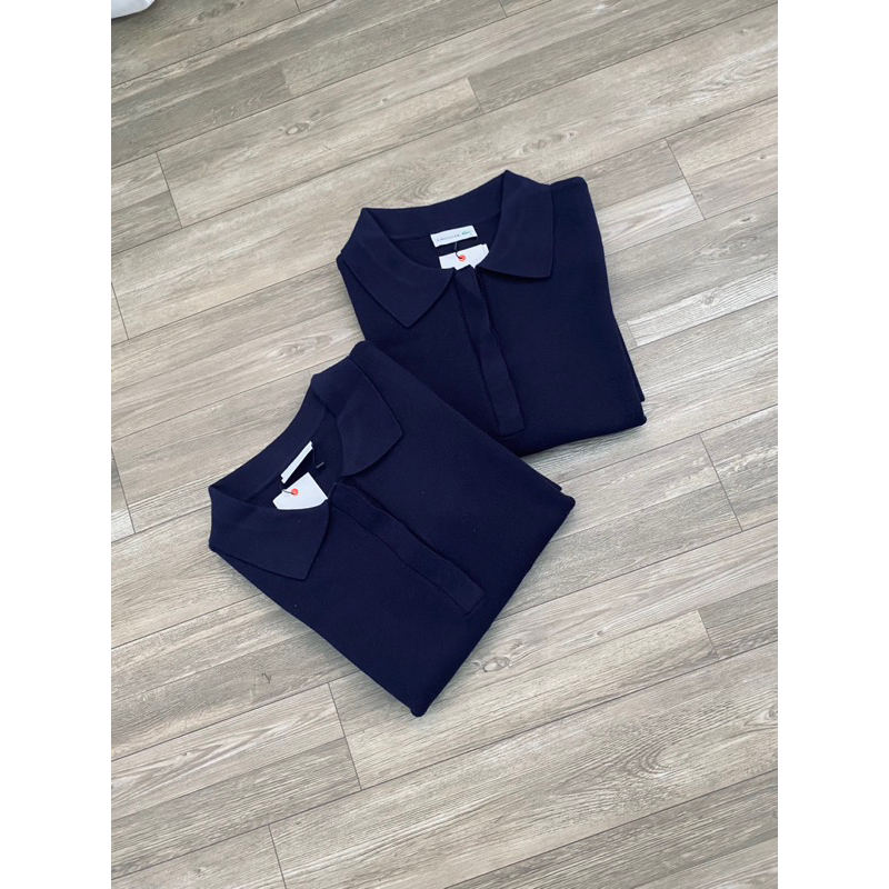 AnDi.vnxk Đầm polo dệt kim tay ngắn l L.C