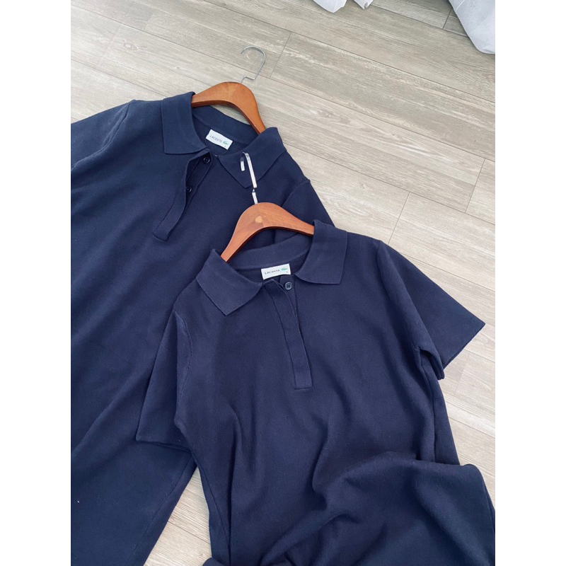 AnDi.vnxk Đầm polo dệt kim tay ngắn l L.C