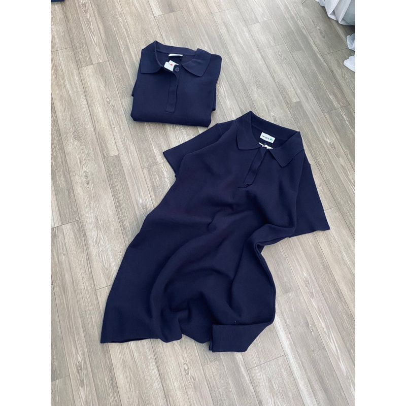 AnDi.vnxk Đầm polo dệt kim tay ngắn l L.C
