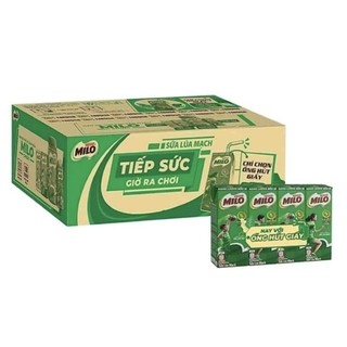 2 lốc sữa milo có đường 180ml và 110ml