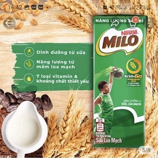 [DATE MỚI] 2 LỐC SỮA MILO CÓ ĐƯỜNG 180ML VÀ 110ML