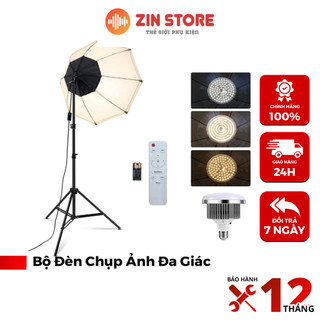 Bộ đèn studio đa giá hỗ trợ chụp ẩnh, livetream, quay phim chuyên nghiệp - kèm bóng 150w