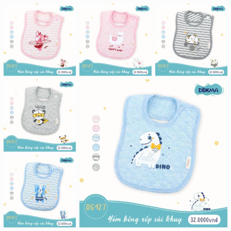 ( DOKMA) YẾM COTTON CÀI KHUY CHO BÉ