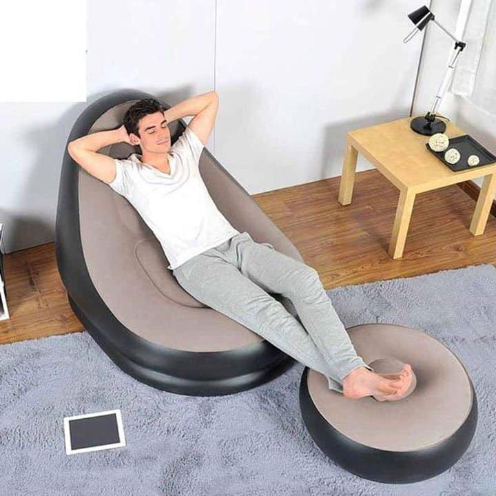 Ghế Nệm Hơi Tựa Lưng Cao Cấp,Ghế Sofa Hơi Êm Ái, Ghế Hơi Mang Đến Cho Bạn Nằm Thư Giãn Thỏa Mái nằm đọc sách ,xem ti vi