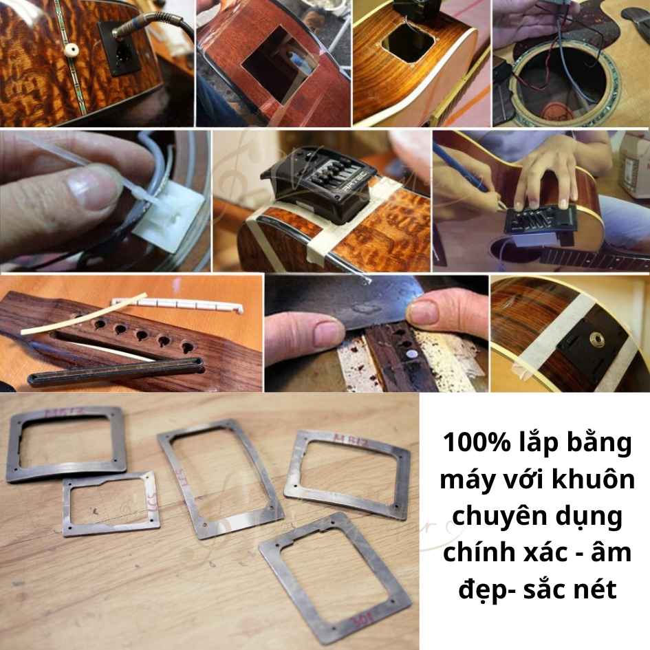 Lắp EQ Guitar Ukulele Trọn Gói Kết Nối Đàn Guitar Ra Loa Amli Tay Nghề Cao Với Pickup Guitar