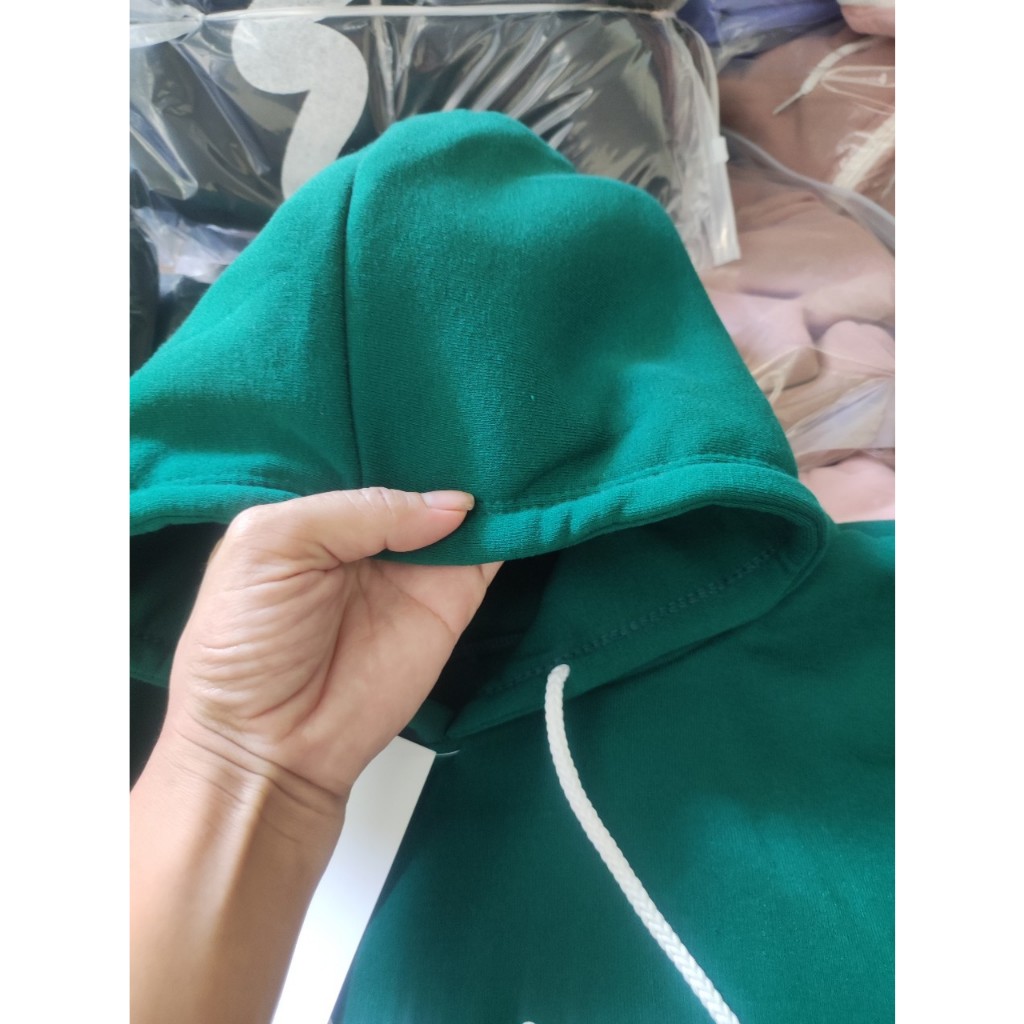 Áo hoodie form rộng tay bồng mũ hai lớp