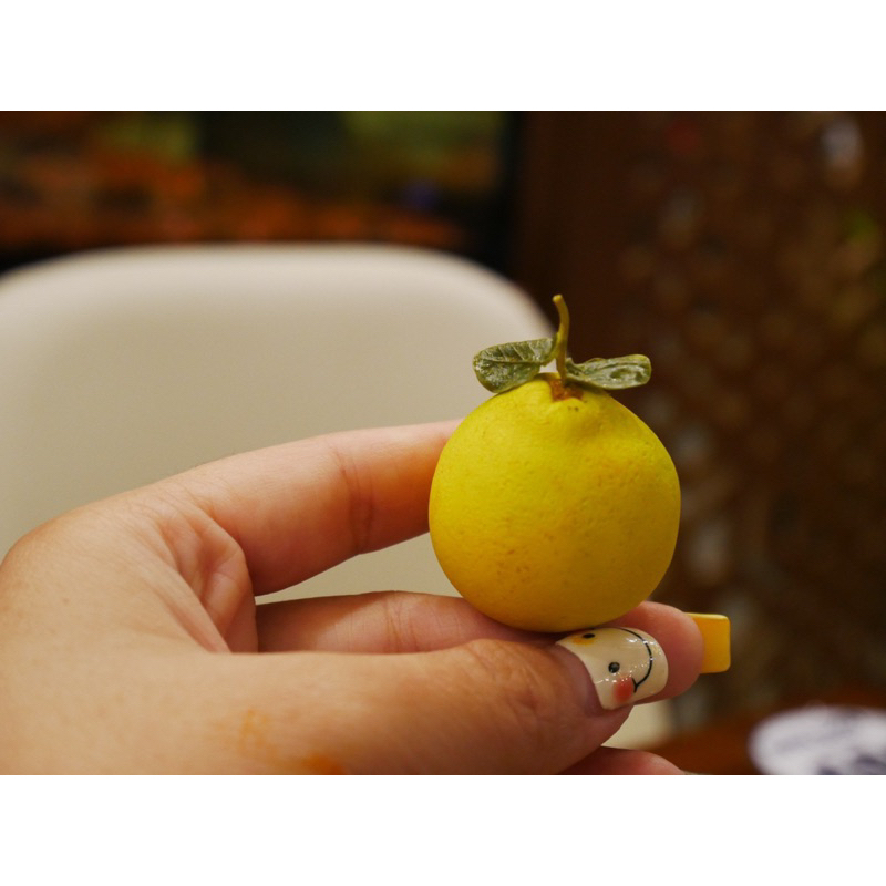 Trái bưởi thu nhỏ bằng đất sét