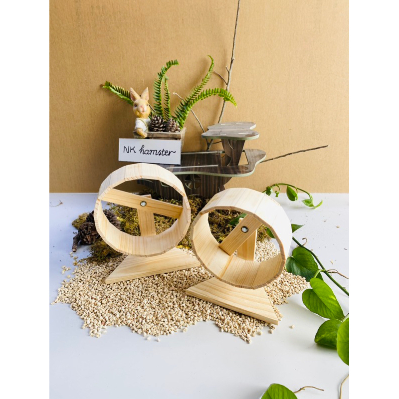 Wheel gỗ cho hamster wheel chạy gỗ thông rẻ cho hamster