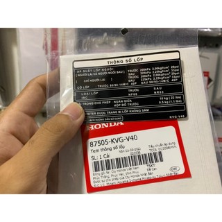 Tem thông số lốp ab 07 , ab fi zin honda
