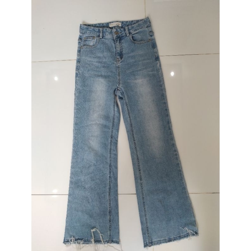 Jean ống đứng eo 64 66 dài 98