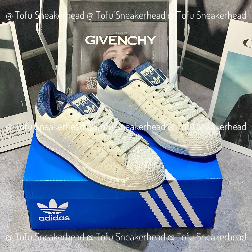 Giày Thể Thao Adidas Originals Superstar X Parley . Giày Sò Gót Vải Navy
