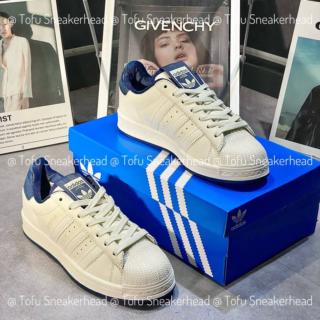 Giày Thể Thao Adidas Originals Superstar X Parley . Giày Sò Gót Vải Navy