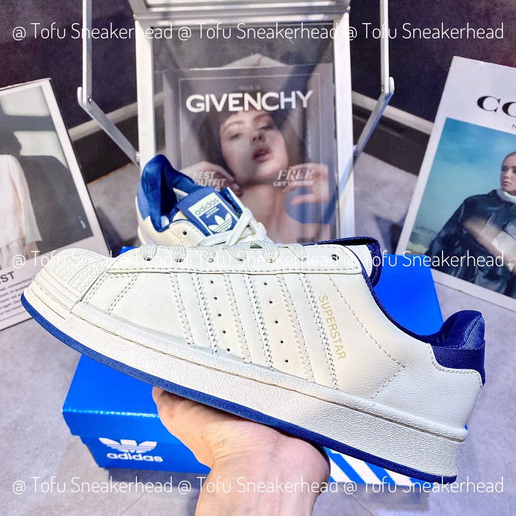Giày Thể Thao Adidas Originals Superstar X Parley . Giày Sò Gót Vải Navy