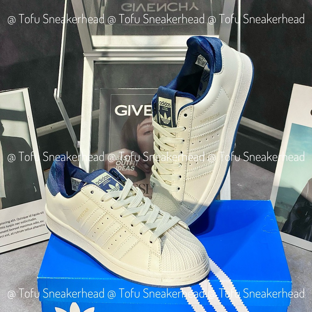 Giày Thể Thao Adidas Originals Superstar X Parley . Giày Sò Gót Vải Navy