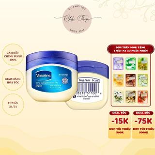 Kem dưỡng cho da nứt nẻ, da khô VASELINE 100% pure petroleum jelly 49g chính hãng của Mỹ - YUBI YUBI