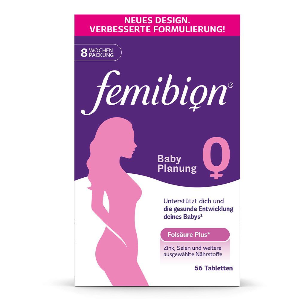 [Mẫu mới] Viên uống bổ bầu Femibion 0 (chuẩn Đức) dưỡng, chuẩn bị trước khi mang thai - Nguồn hàng Đức