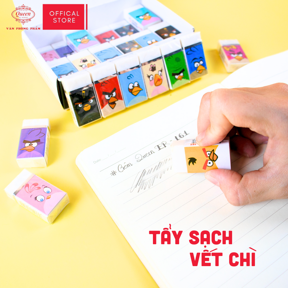 Gôm 2B Queen  - CHÍNH HÃNG - ER161- Angry Bird