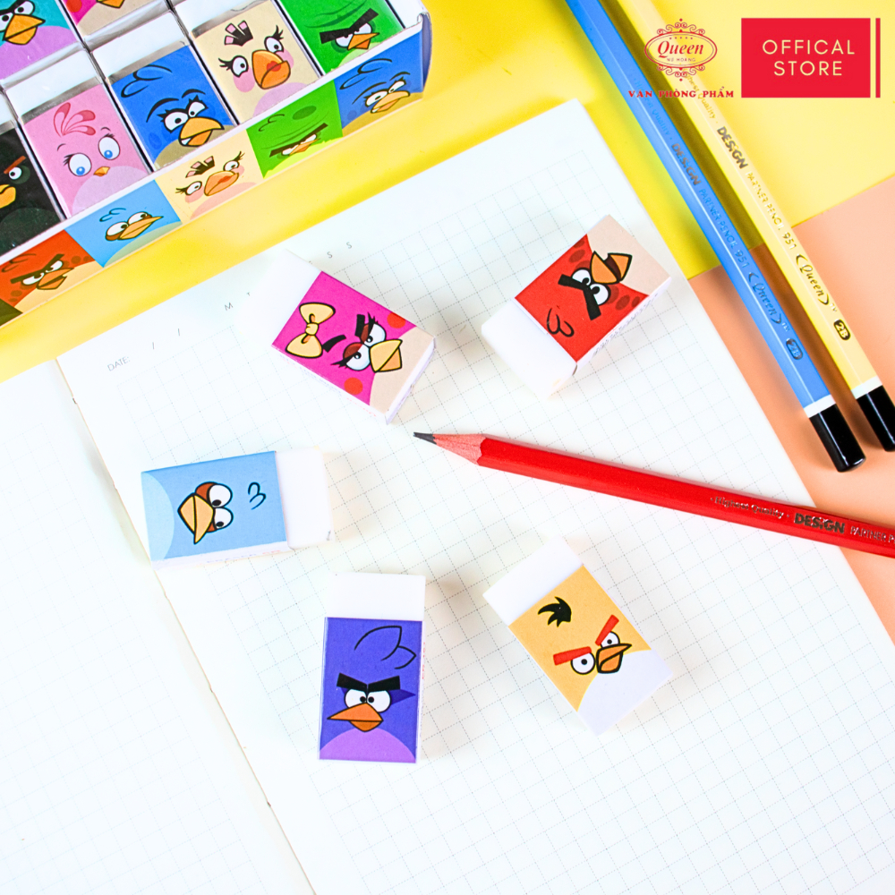 Gôm 2B Queen  - CHÍNH HÃNG - ER161- Angry Bird