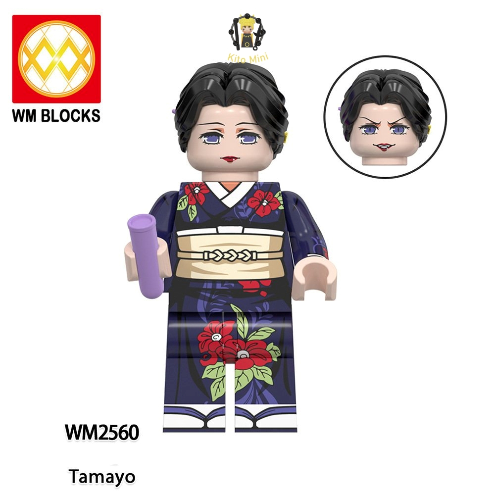 Minifigures Demon Slayer Lắp Ráp Thanh Diệt Quỷ Mô Hình Tanjiro Muzan Truyện Tranh Mẫu Mới WM6163