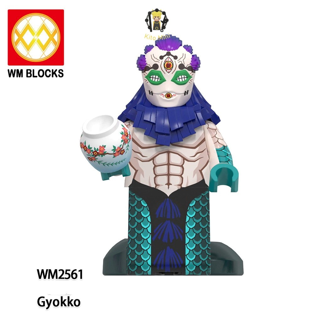 Minifigures Demon Slayer Lắp Ráp Thanh Diệt Quỷ Mô Hình Tanjiro Muzan Truyện Tranh Mẫu Mới WM6163