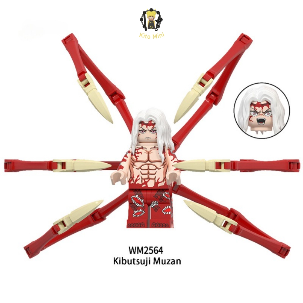 Minifigures Demon Slayer Lắp Ráp Thanh Diệt Quỷ Mô Hình Tanjiro Muzan Truyện Tranh Mẫu Mới WM6163