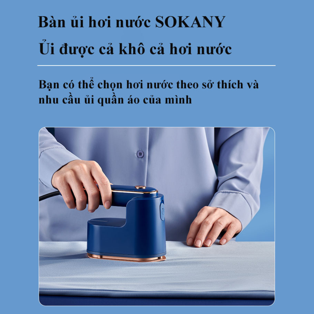 Bàn Là Hơi Nước MIni Cầm Tay 2 Trong 1 Ủi Khô Và Ủi Hơi Nước Nhỏ Gọn Bảo Vệ Quần Áo Công Suất 1200w ACIESTORE